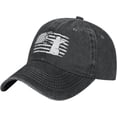 thumbnail image 2 of Archery Hunting Bow USA Flag Hat Vintage Distressed Baseball Cap Adjustable Black Dad,Trucker Hats Sports for Men Women, 2 of 8