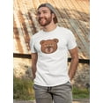 thumbnail image 2 of Cartoon Cute Bear Head T-Shirt Men -Image by Shutterstock, Male 3X-Large, 2 of 4