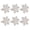 Silver, variant on Pack of 6 Napkin Rings Snowflake Napkins Buckles for Wedding Banquet Versatile Table Decoration