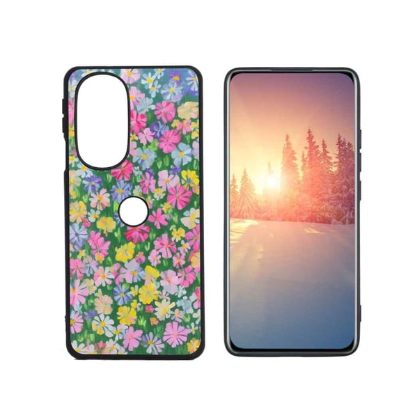 Compatible with Motorola Edge Plus 2022 Phone Case, Little-Flowers Case Men Women, Flexible Silicone Shockproof Case for Motorola Edge Plus 2022