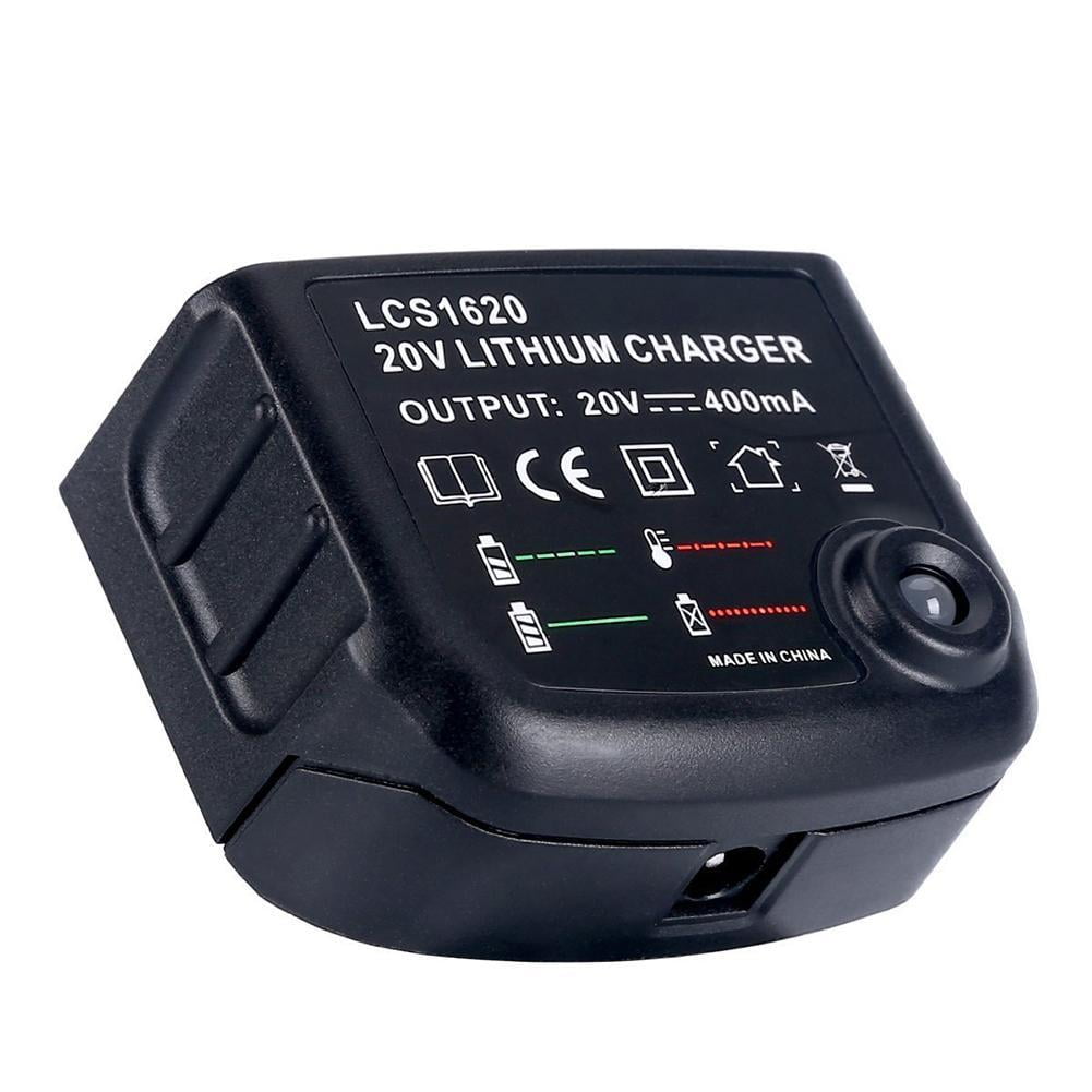 For Black & Decker Battery Charger, 20V LCS1620 Lithium Battery Charger for All Black & Decker LB20 LBX20 LBX4020