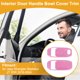thumbnail image 2 of Cubierta del Tazón del Mango de la Puerta Interior para Jeep Wrangler Gladiator JT 2DR 2018-2024 Marco de Decoración del Mango de la Puerta Interior Rosa ABS 2 Pcs, 2 of 6