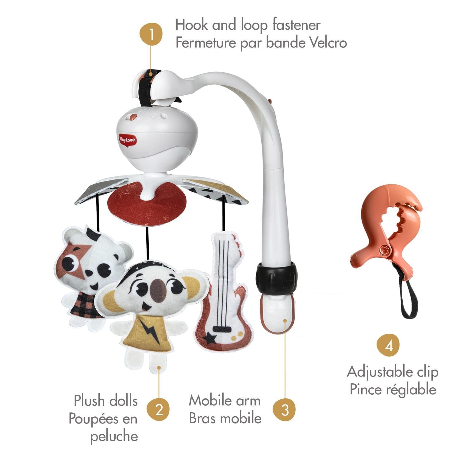 Tiny Love Take Along 3 in 1 Mobile - Tiny Rockers Collection