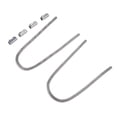 thumbnail image 1 of 44in Radiator Hose Kit Stainless Steel Efficient Cooling Flexible Rustproof Universal Fit Coolant Water Hose Kit with Cap Clamp, 1 of 7