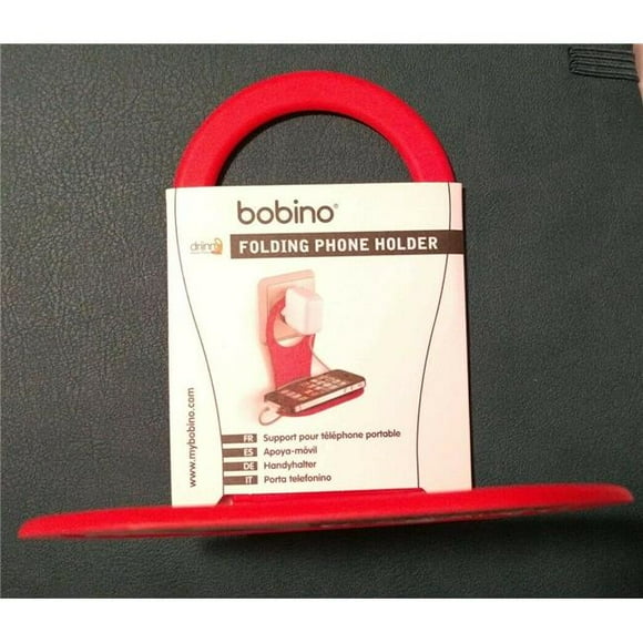 Bobino PHRD Support de Téléphone Pliant avec Étagère de Chargement Minimaliste Élégante, Rouge