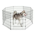 thumbnail image 5 of PETMAKER 8-Panel Foldable Dog Playpen with Gate for Small Animals (Black), 5 of 7