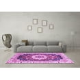 thumbnail image 3 of Ahgly Company Indoor Rectangle Abstract Purple Modern Area Rugs, 2' x 5', 3 of 4