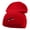 Red, variant on Skateboard Embroidered 8 Inch Short Beanie - Dk Green OSFM