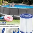 thumbnail image 3 of 2 Pack Pool Filter Cartridges for Type A Cartridge Filter Swimming Pool Filter Pumps, Replacement Filter Pool Cleaner, White, 3 of 7