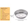 thumbnail image 2 of Doublures en Papier D\'aluminium Rondes Antiadhésives Jetables pour Friteuse à Air Chaud 50 Pcs, Boîte en Étain en Papier D\'aluminium Antihuile Aussi pour Panier Vapeur Instant Pot Four & Grill (7 Pouces), 2 of 6