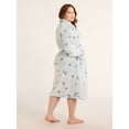 thumbnail image 2 of Joyspun Women's Plush Robe, Sizes S to 3X, 2 of 5