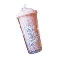 thumbnail image 2 of Advancent Suave cómodo beber la botella de agua plástica del iris con resistencia a altas temperaturas de la tapa de la paja Teteras Rosa claro 550ml, 2 of 6