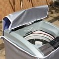 thumbnail image 3 of Universal Washing Machine Cover for Haier/Little Swallow - Waterproof Polyester Dustproof Protector, Customizable Fit for Front-Load/Top-Load Automatic Machines, Easy to Install, XL Size (Front-Load, 3 of 3
