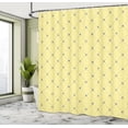 thumbnail image 4 of Ambesonne Fleur De Lis Shower Curtain, Damask Pattern Vintage, 69"Wx84"L, Cream Blue, 4 of 4