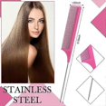 thumbnail image 5 of 3-Piece Set of Teasing Brushes, Hair Brush with Bristles and Comb, Teasing Combs, Heavy Duty Rat Tail Comb, 5 of 5