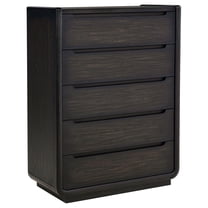 Leandro 5-drawer Bedroom Chest of Drawers Burnished Black