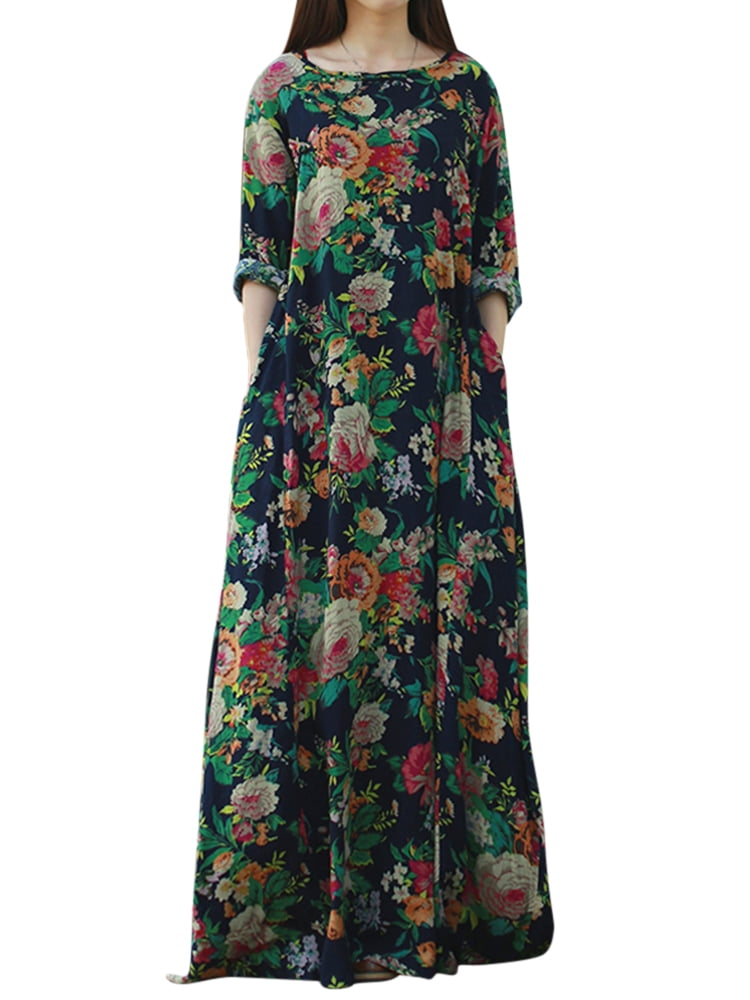 walmart floral maxi dress