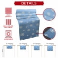thumbnail image 5 of Christmas Snowflakes Winter Falling Snow Table Runner 13x90in Non-Slip Cotton Linen Table Runners, Blue Gradient Dresser Scarves TableRunner for Dinner Kitchen Dining Wedding Party, 5 of 9