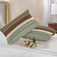 thumbnail image 2 of Retro Outdoor Pillow Covers Set of 2 Green Brown Striped Antique Wood Background Waterproof Throw Pillow Case Decorative Square Cushion Cover for Patio Couch Garden Balcony, 20"x12", 2 of 9