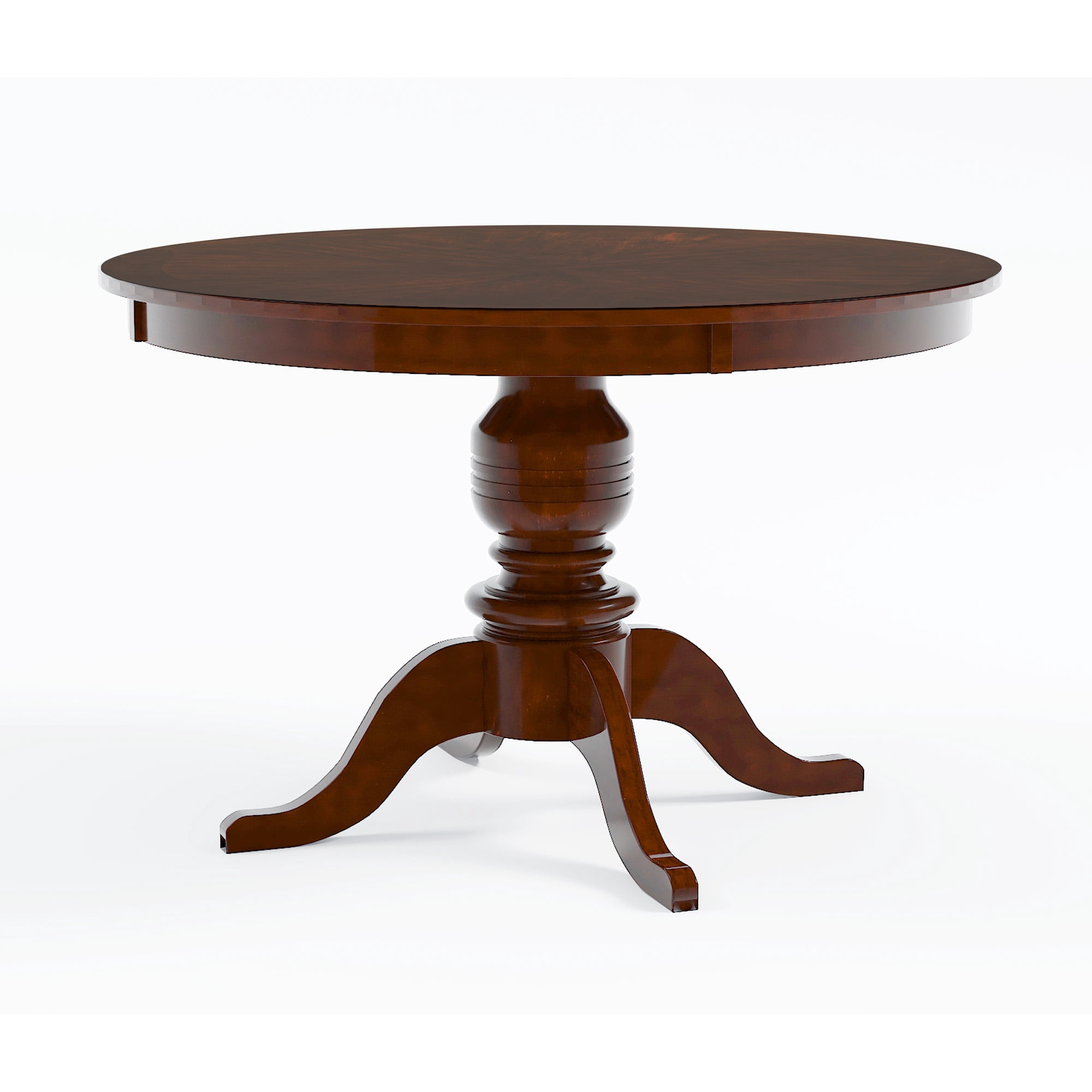 Furniture of America Goddard Transitional 5-Piece Round Dining Set, Brown Cherry