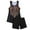 Black, variant on ibuvkizy Tankinis Swimsuits for Women Loose Modest Two Piece Bathing Suits Women Conservative Print Strappy Back Set Swimsuits Swimdress Bikini Sets for Women's Plus Size