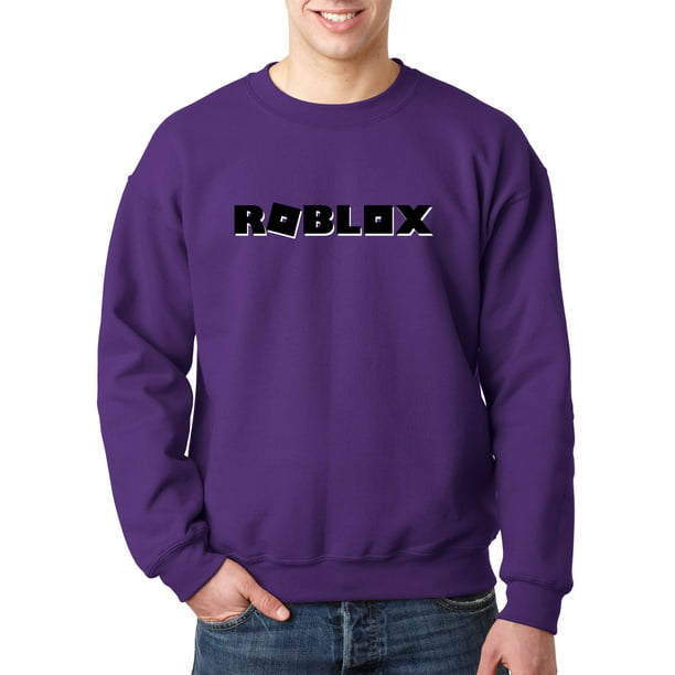 New Way 1168 Crewneck Roblox Block Logo Game Accent Sweatshirt 2xl Purple Walmart Com Walmart Com - girl roblox woman chest shading