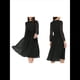 thumbnail image 3 of Vestidos Largos Informales de Larga con Cuello Redondo, Corte A, con Estampado Floral, Estilo Bohemio, para Invitadas de Boda, para Mujer, Otoño 2025 Negro L, 3 of 7