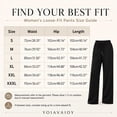 thumbnail image 3 of YOIAVAIOY Womens Loose Fit Pants Soft Comfy Casual Trousers Straight Leg Drawstring Waist Jogging Pant Daily Wear, 3 of 5