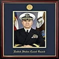 thumbnail image 2 of Campus Images CGPPT001 8 x 10 in. Patriot Frames Coast Guard Portrait Petite Mahogany Frame with Gold Medallion, 2 of 3