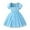 Sky Blue, variant on REDARER Girls' Tulle Party Dress with Lace Trim & Puff Sleeves, Stylish Casual Everyday Kids Outfit,4-5Y