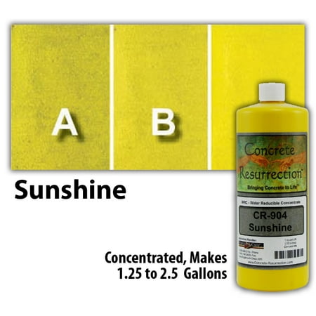 - Concrete Resurrection Eco and Environmentally Friendly Concrete Stain Sunshine Yellow