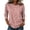01#Pink, variant on Womens Leopard Print Top With 3/4 Sleeves And Crew Neck Casual Shirt In A Relaxed Fit For Everyday Wear And Weekend Outfits