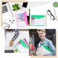 thumbnail image 6 of 18PCS A4 Envelopes Binder Pocket 6 Colors Waterproof Document Wallets Organizing Files Pouch with Snap Button Label Loose-Leaf Transparent for School, 6 of 6