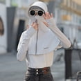thumbnail image 3 of Fewfanhot Full Coverage UPF Sun Hood Hat, Integrated Face Neck Shoulder Protective Sun Visor Hat Breathable Outdoor Cycling Sun Cover, 3 of 6