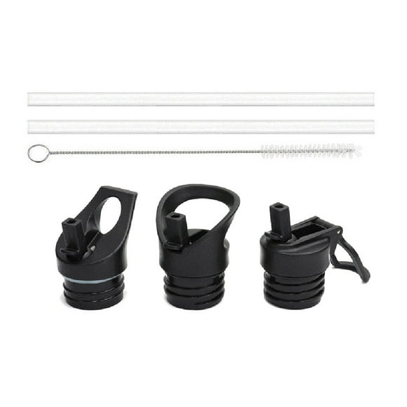 Straw Lid Compatible for Hydro Flask Standard Mouth Water Bottle Straw Lid Brush 2 Straw Set