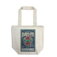 thumbnail image 1 of Maryland, Blue Crabs Vintage Sign (100% Cotton Canvas Reusable Tote Bag), 1 of 2