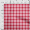 thumbnail image 1 of oneOone Cotton Silk Pastel Pink Fabric Gingham Check Craft Projects Decor Fabric Printed By The Yard 42 Inches Wide, 1 of 4