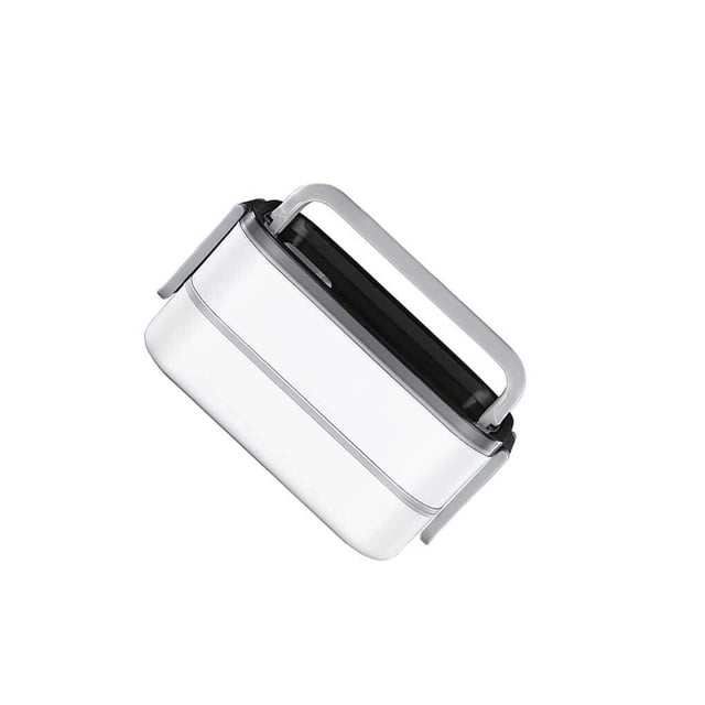 Bearachild Fiambrera calentada 2/3 capas de acero inoxidable impermeable a prueba de fugas térmica Bento Box calentador de comida con mango buen Mostrada tipo 3