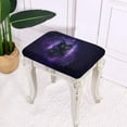 thumbnail image 6 of FOR U DESIGNS Cat Galaxy Boho Mandala Pattern Stool Covers Rectangle Soft Counter Bar Stools Cover Wear-Resistan Vanity Chair Cover Stool Upholstered Protector Slipcover, Set of 2, 6 of 9