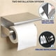 thumbnail image 2 of Portarrollos de papel higiénico, soporte para papel higiénico, estante para teléfono móvil, montaje en pared con adhesivo o perforación, acero inoxidable SUS304, 2 of 5