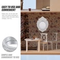 thumbnail image 3 of FRCOLOR mini simulated mirrors Silver Resin Mini Mirror for Decor Compact Size Bright Color Smooth Surface 1 Piece,2.95"X2.17"X0.28", 3 of 4