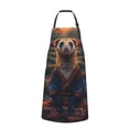 thumbnail image 3 of Cauagu Garden Meditating Weasel Aprons with Pockets,Waterproof Apron for Women,Kitchen Cooking Apron Adjustable Bib Aprons Chef Apron for Cooking,Drawing,Crafting, 3 of 8