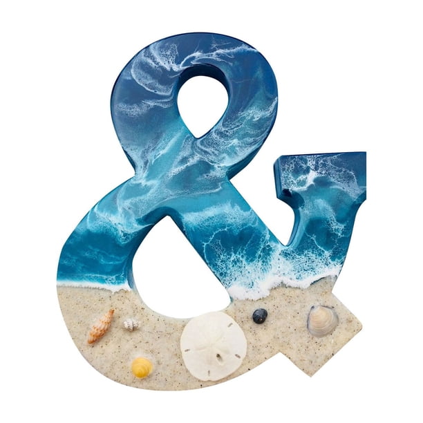 Great promotion! Acrylic Beach Themed Letter Wall Hanging Ornament Desktop Decoration