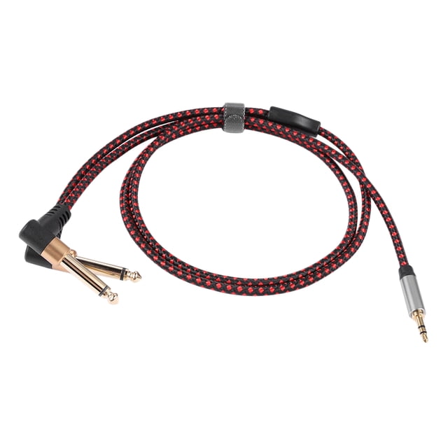 Cable de audio 3,5mm 1/8' TRS a 6,35mm 1/4' TS Mono Sunnimix 1 metro
