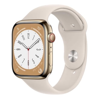 Apple Watch Series 8 GPS+Cellular, 45mm Silver Steel Case, White