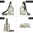 thumbnail image 7 of FORMRS Womens Crossbody Sling Bag Travel Daypack Shoulder Chest Backpack, Floral Pattern, 7 of 7