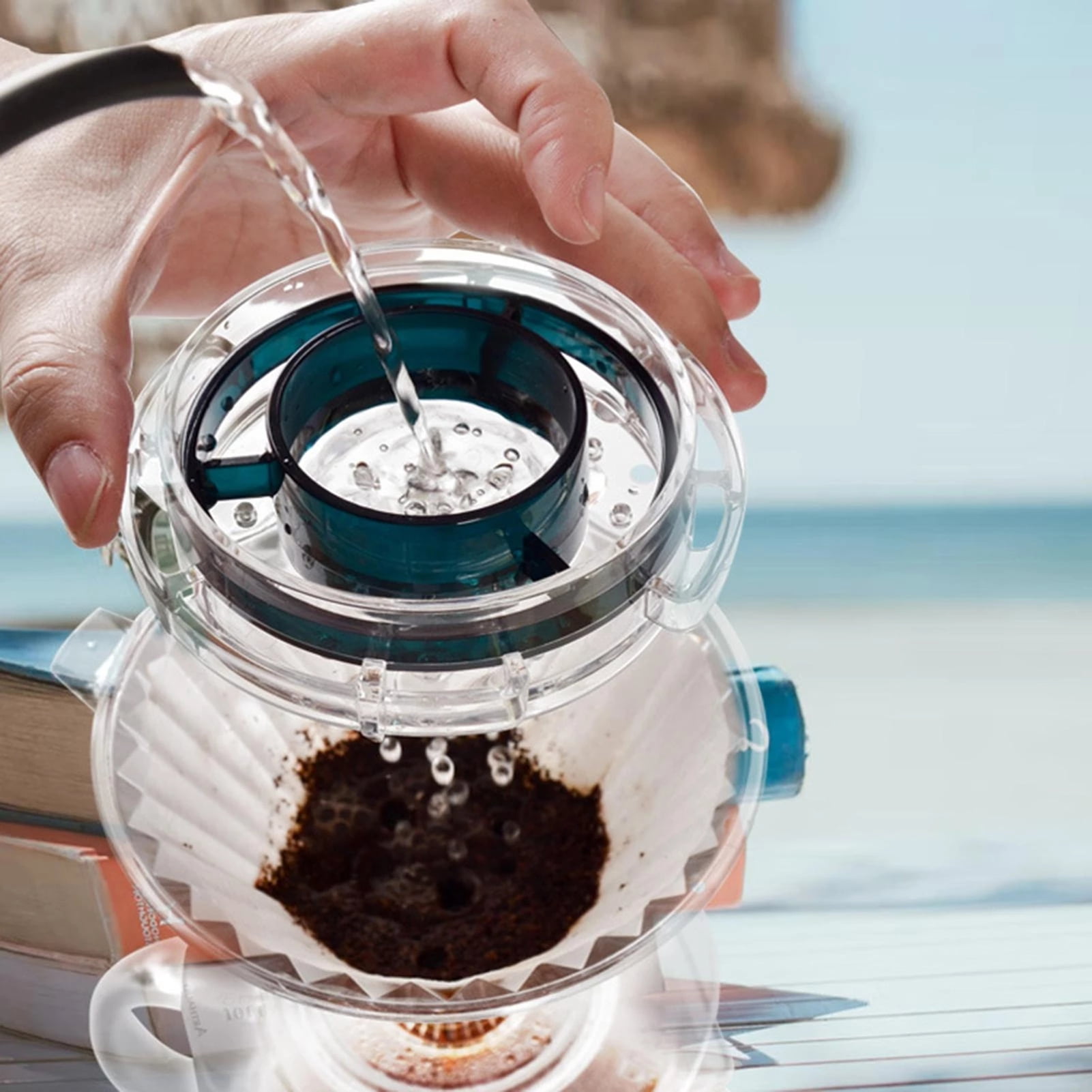 Washranp Coffee Filter,Plastic Shower Tray Drip Filter Homogeneous Extraction for Coffee Lover