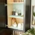 thumbnail image 3 of Bright Aqua Herringbone Shelf Liner (Set of 2), 3 of 3