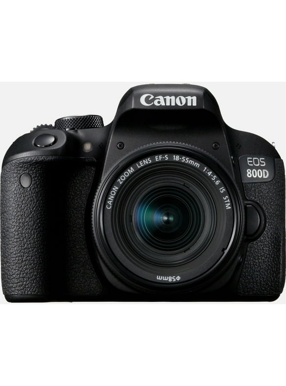 Canon EOS 800D 24.2 Megapixel Digital SLR Camera with Lens, 0.71", 2.17", Black