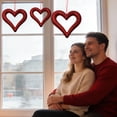thumbnail image 6 of Large Valentine's Day Heart Ornaments for Tree,9.84 Inch Glitter Heart Ornaments Valentines Wreaths Foam Hang Valentines Decoration for Front Door Holiday Wedding Anniversary(Red), 6 of 6